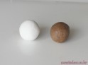 ①軽量粘土 (左) ：木粉粘土 (右) ＝１：１